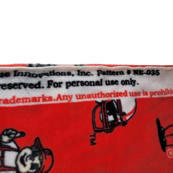 Nebraska Huskers Red Fleece Fabric 60"x35" NCAA College Team Sports Print - Picture 12 of 16